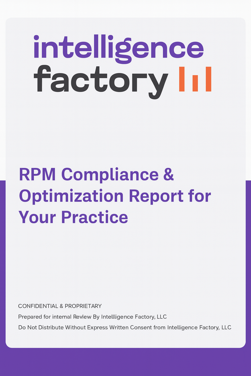 Sample RPM Fraud Risk & Optimization Report overview