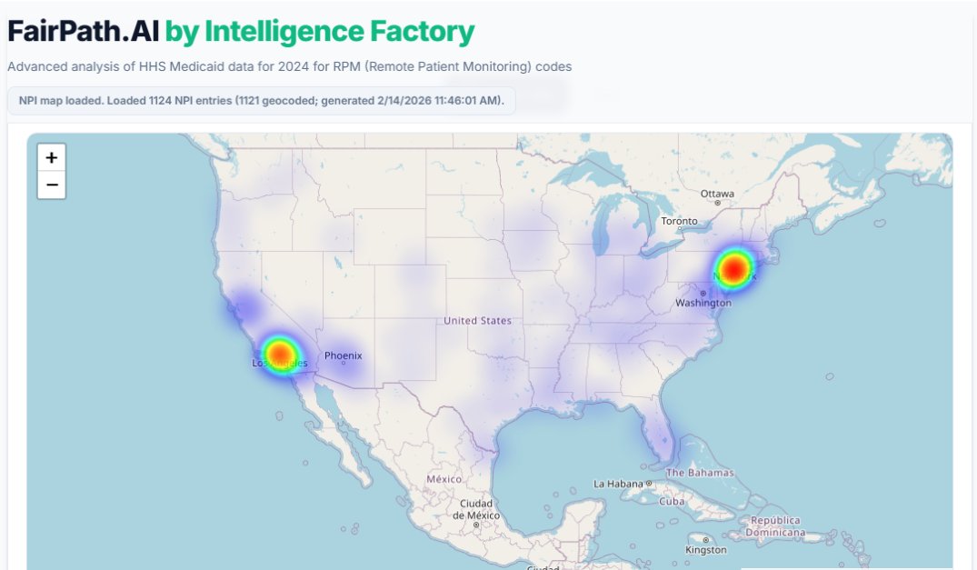 Map highlighting New York metro, greater Los Angeles, and Phoenix as anomalous RPM billing clusters.